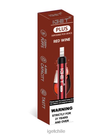 IGET vape Chile más R2H0R40 vino tinto