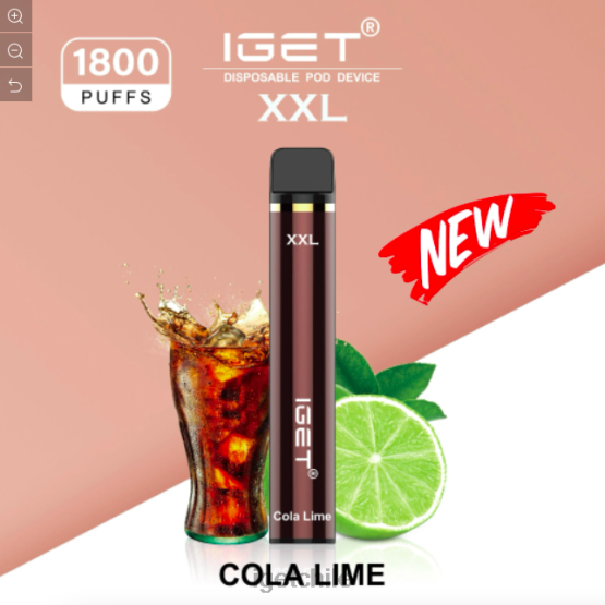 IGET sale xxl - 1800 inhalaciones R2H0R450 cola de lima