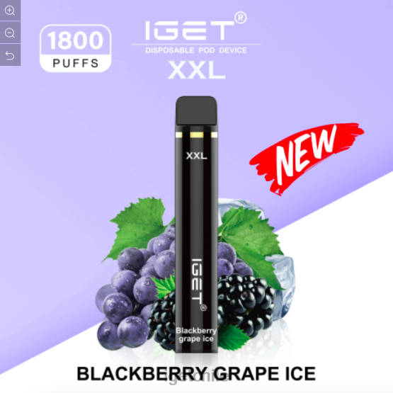 IGET bar sale xxl - 1800 inhalaciones R2H0R597 hielo de uva y mora