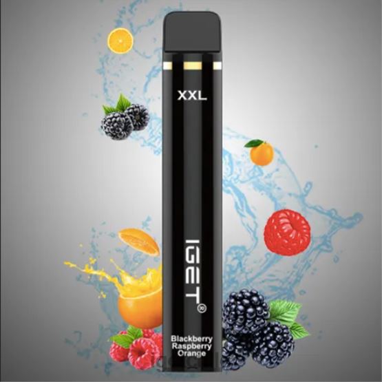 IGET vape Chile xxl - 1800 inhalaciones R2H0R645 mora frambuesa naranja