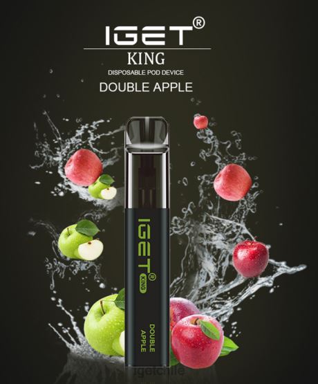 rey IGET vape - 2600 inhalaciones R2H0R524 manzana doble