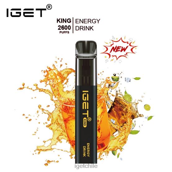 rey IGET sale - 2600 inhalaciones R2H0R567 bebida energética hielo