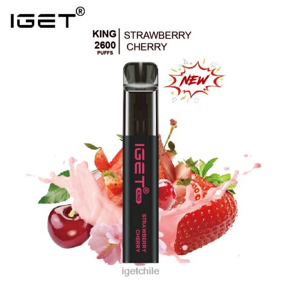 rey IGET vape Chile - 2600 inhalaciones R2H0R574 cereza fresa