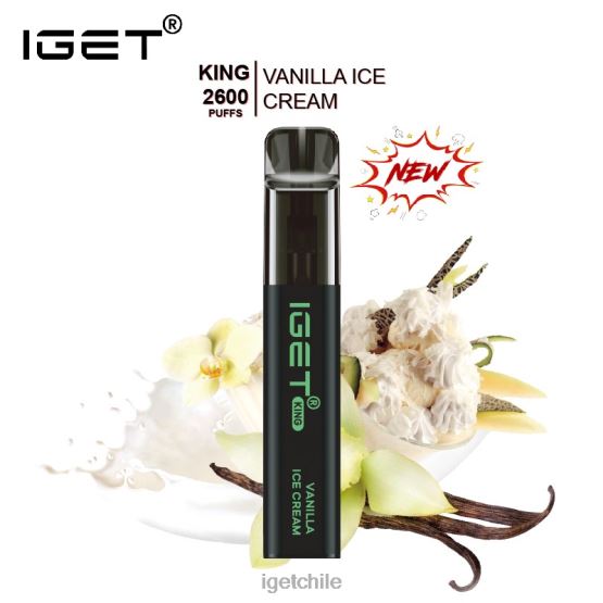 rey IGET bar - 2600 inhalaciones R2H0R575 helado de vainilla