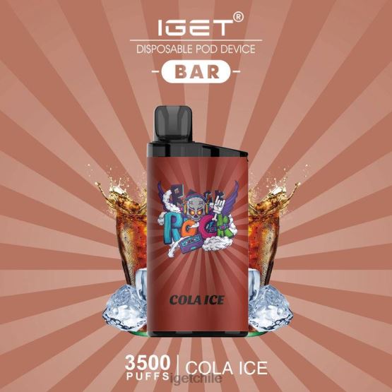 barra IGET bar sale - 3500 inhalaciones R2H0R438 hielo de cola