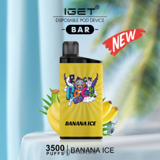 barra IGET vape - 3500 inhalaciones R2H0R469 hielo de plátano