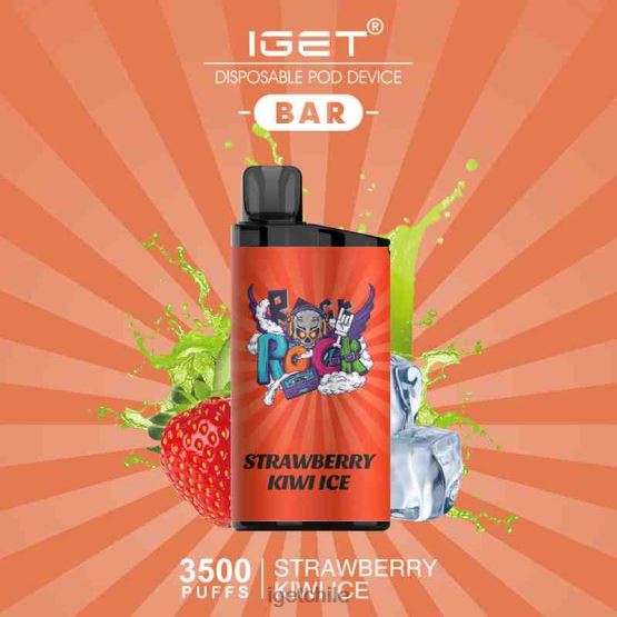 barra IGET bar online - 3500 inhalaciones R2H0R587 hielo de fresa y kiwi