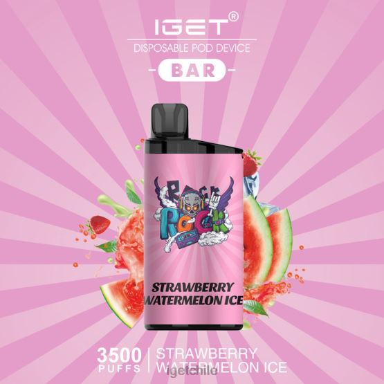 barra IGET online - 3500 inhalaciones R2H0R640 hielo de sandia fresa