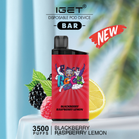 barra IGET bar sale - 3500 inhalaciones R2H0R643 mora frambuesa limón