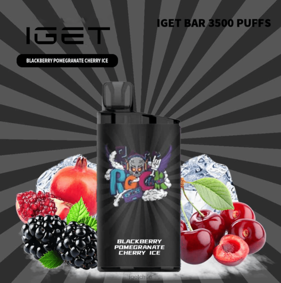 barra IGET vape online - 3500 inhalaciones R2H0R661 mora granada cereza hielo