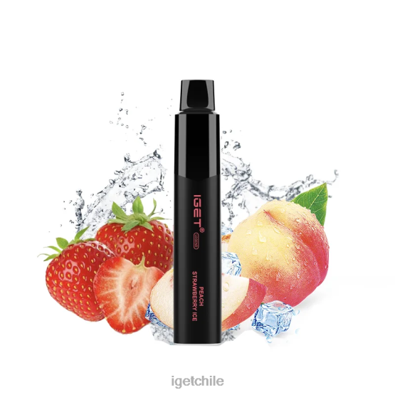 IGET vape Chile Legend 4000 bocanadas. R2H0R330 hielo de fresa melocotón