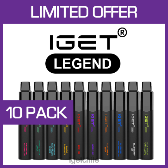 IGET bar online legend - 4000 inhalaciones - paquete de 10 R2H0R533