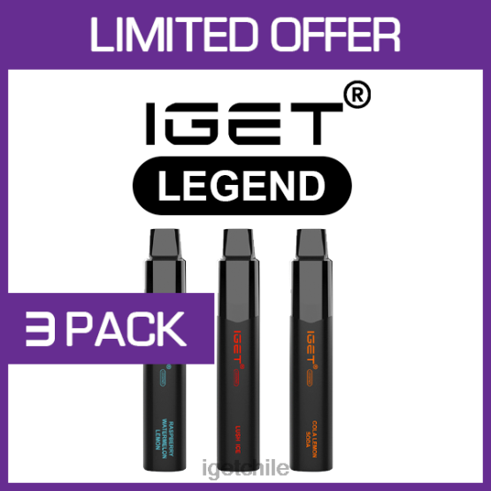 IGET vape sale legend - 4000 inhalaciones - paquete de 3 R2H0R516