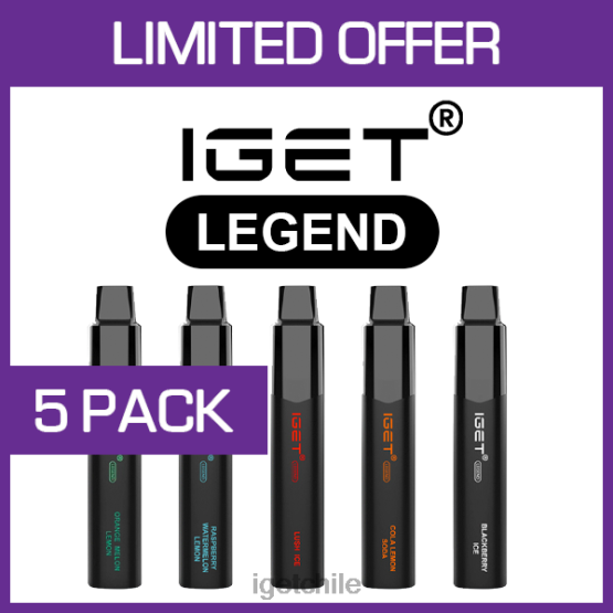 IGET online legend - 4000 inhalaciones - paquete de 5 R2H0R519