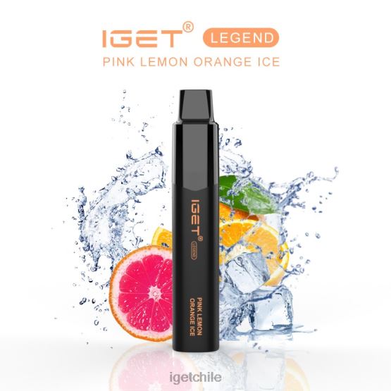 leyenda IGET vape Chile - 4000 inhalaciones R2H0R629 hielo de naranja limón rosa