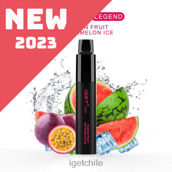 leyenda IGET bar online - 4000 inhalaciones R2H0R656 hielo de sandía y maracuyá