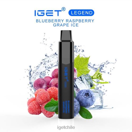 leyenda IGET vape Chile - 4000 inhalaciones R2H0R659 arándano frambuesa uva hielo