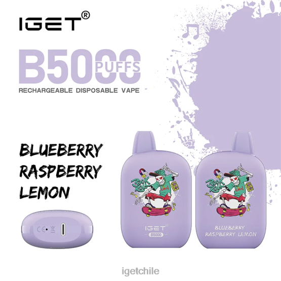 IGET vape online b5000 R2H0R308 arándano frambuesa limón