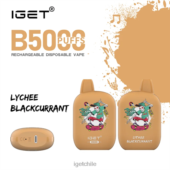 IGET vape Chile b5000 R2H0R309 lichi grosella negra