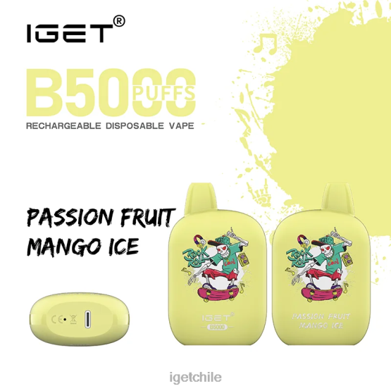 IGET vape b5000 R2H0R312 hielo de mango y maracuyá