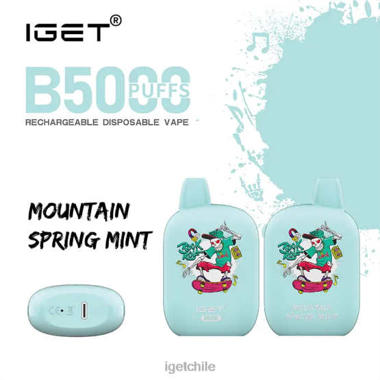 IGET vape online b5000 R2H0R318 menta de primavera de montaña