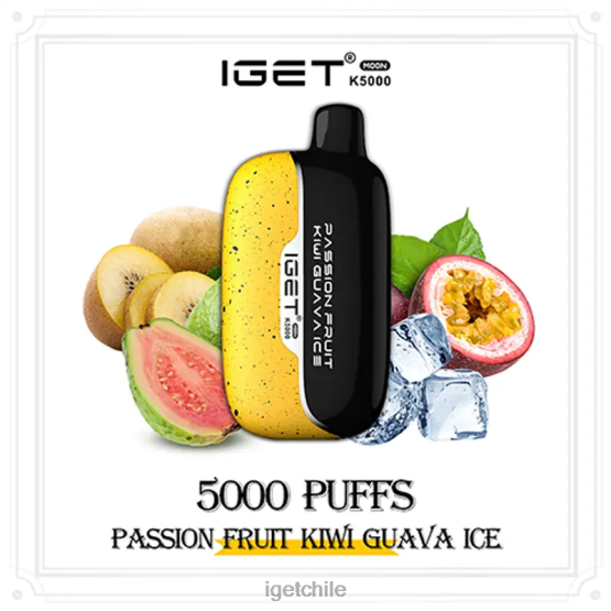 IGET sale luna 5000 inhalaciones R2H0R212 maracuyá kiwi hielo de guayaba