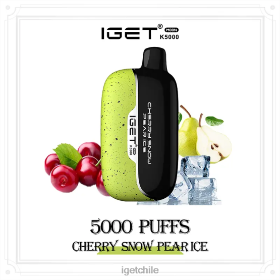 IGET vape Chile luna 5000 inhalaciones R2H0R215 cereza nieve pera hielo