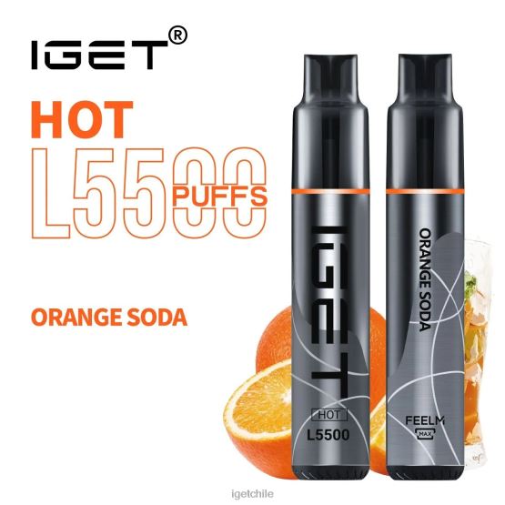 IGET online calenté - 5500 inhalaciones R2H0R481 soda de naranja