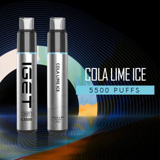 IGET bar sale calenté - 5500 inhalaciones R2H0R521 hielo de lima y cola