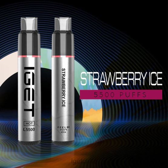 IGET vape online calenté - 5500 inhalaciones R2H0R537 hielo de fresa