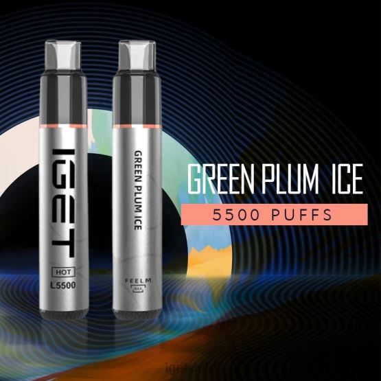 IGET vape Chile calenté - 5500 inhalaciones R2H0R538 hielo de ciruela verde