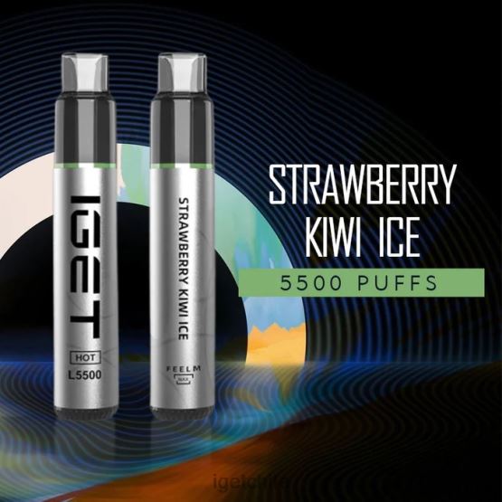 IGET vape sale calenté - 5500 inhalaciones R2H0R583 hielo de fresa y kiwi