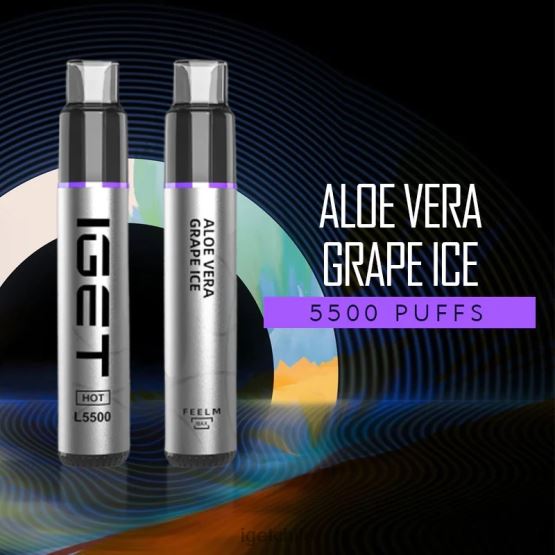 IGET online calenté - 5500 inhalaciones R2H0R584 hielo de uva aloe vera