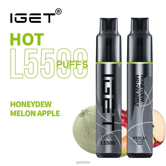 IGET bar sale calenté - 5500 inhalaciones R2H0R593 melón dulce manzana