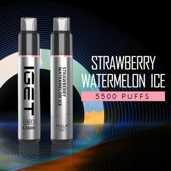 IGET vape online calenté - 5500 inhalaciones R2H0R635 hielo de sandia fresa