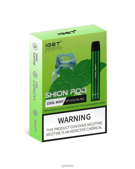 3 x IGET vape sale shion R2H0R11 menta fresca