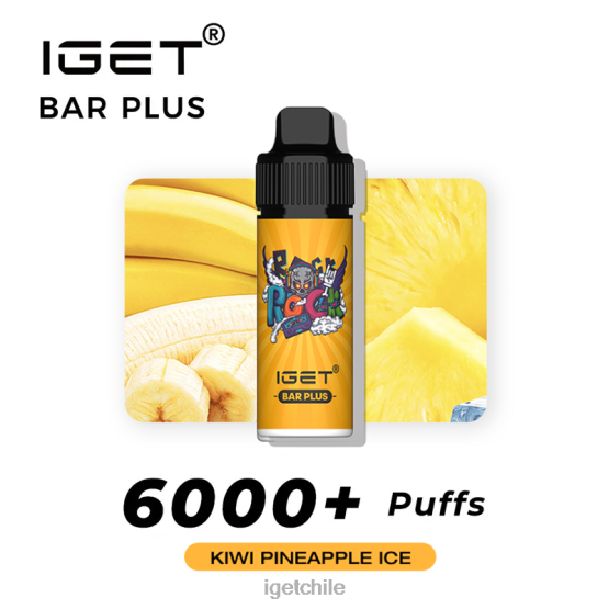 barra IGET vape online plus 6000 caladas R2H0R234 hielo de kiwi y piña