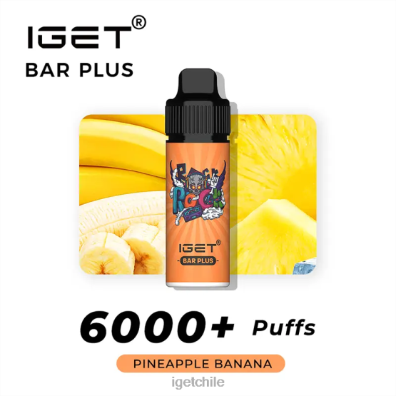 barra IGET vape sale plus 6000 caladas R2H0R239 plátano piña