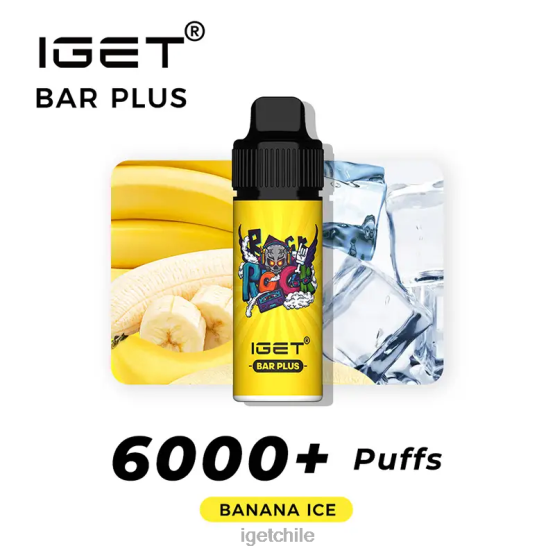 barra IGET vape online plus 6000 caladas R2H0R244 hielo de plátano