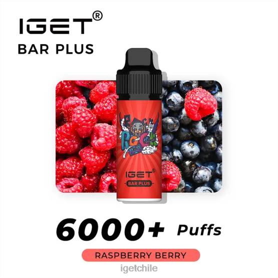 barra IGET vape sale plus 6000 caladas R2H0R249 baya de frambuesa