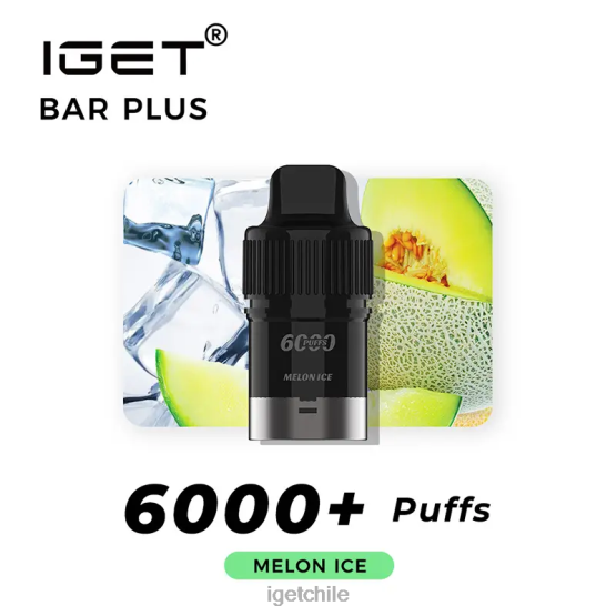 barra IGET online plus pod 6000 inhalaciones R2H0R260 hielo de melón