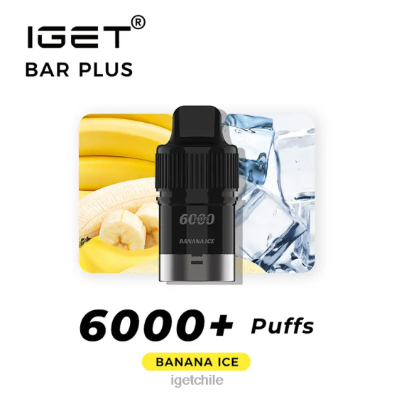 barra IGET vape online plus pod 6000 inhalaciones R2H0R264 hielo de plátano