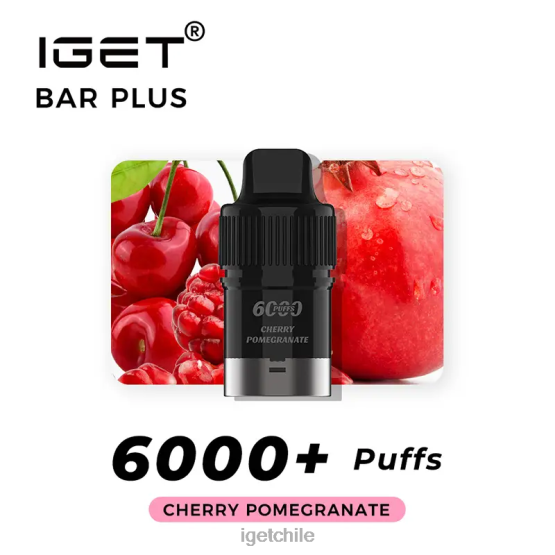 barra IGET wholesale plus pod 6000 inhalaciones R2H0R267 granada cereza