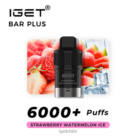 barra IGET bar sale plus pod 6000 inhalaciones R2H0R271 hielo de sandia fresa