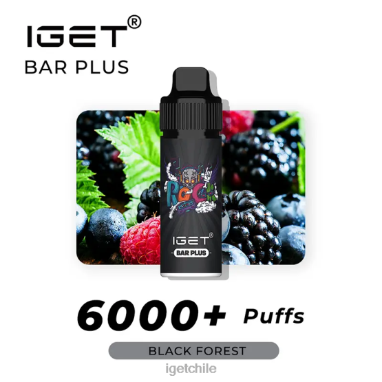 barra IGET vape sale plus - 6000 inhalaciones R2H0R563 bosque Negro