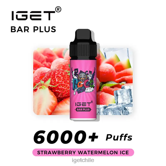 barra IGET vape sale sin nicotina más kit de vapeo R2H0R369 hielo de sandia fresa