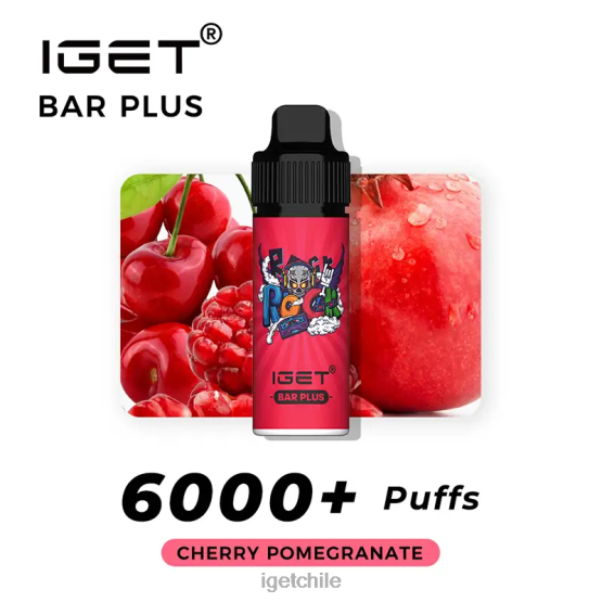 barra IGET bar sale sin nicotina más kit de vapeo R2H0R371 granada cereza